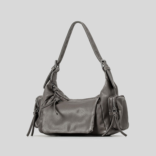 Bolso Mensajero Y2K Punk con Detalles Desgastados - Estilo Francés - Image 5