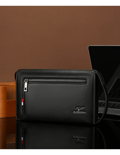 Billetera Masculina de Diseño Clutch con Cierre de Combinación - Image 26