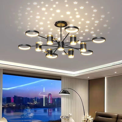 Paquete Completo Lámpara Chandelier Nordic Luxury con Diseño de Estrella - Image 7