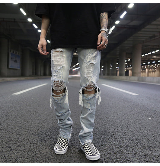 Jeans con Rotos Grandes - Estilo Urbano Desenfadado - Image 2