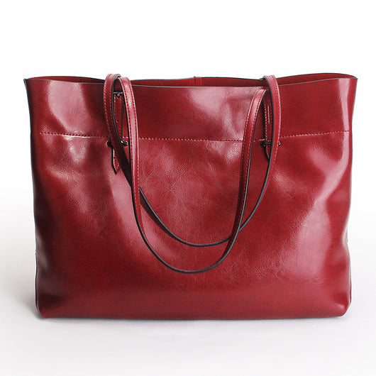Bolso de Cuero Genuino Estilo Casual Horizontal para Mujer - Image 8