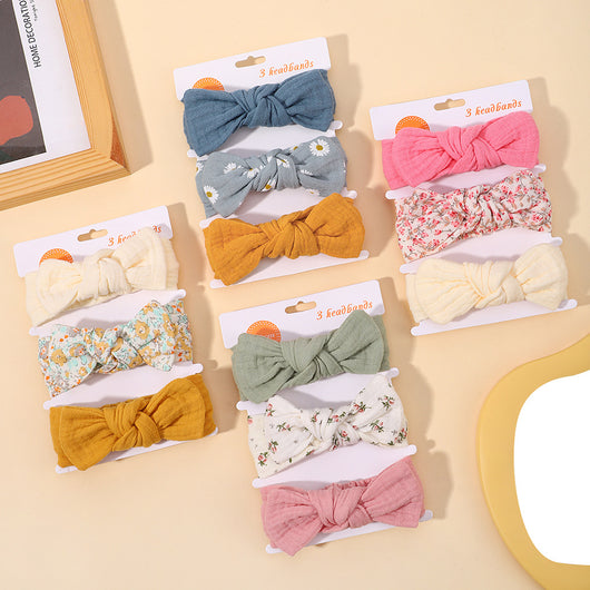 Set de 3 Diademas Infantiles con Moños Otoño - Image 18
