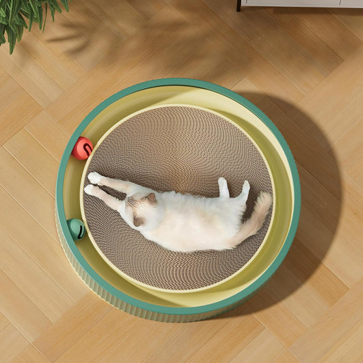 Rascador Grande de Cartón para Gatos con Juguetes - Protector de Muebles - Image 9