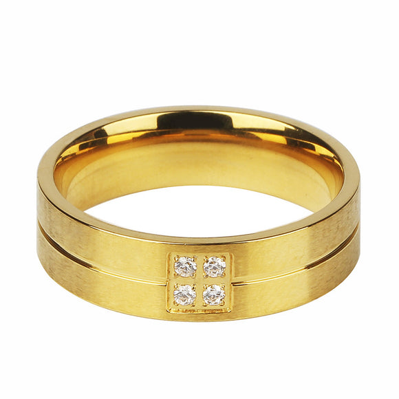 Anillo de Acero Titanio Color Acero Congelado para Hombre y Mujer