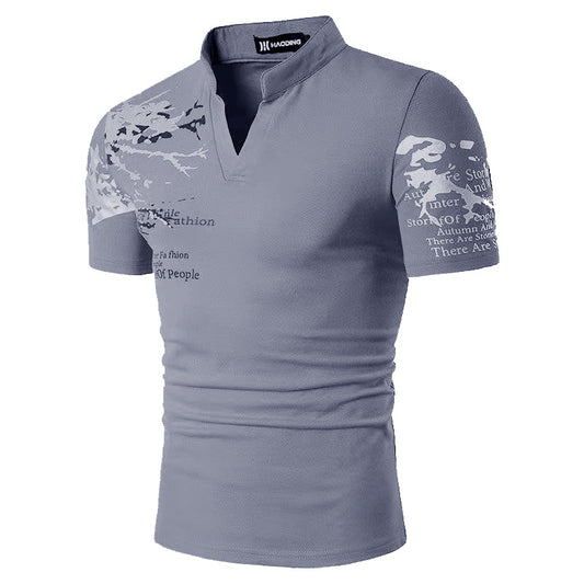 Camisa de Manga Corta con Estampado Digital para Hombre - Image 2