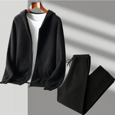 Cardigan de Lana con Cierre y Capucha para Hombre - Image 12