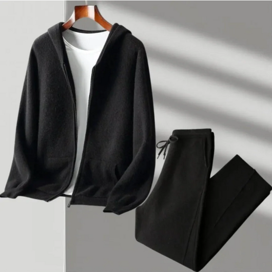 Cardigan de Lana con Cierre y Capucha para Hombre - Image 12
