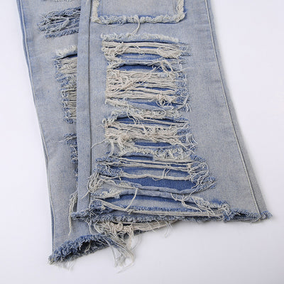 Calentador de Piernas Denim Rotos con Diseño de Personalidad para Mujer - Image 13