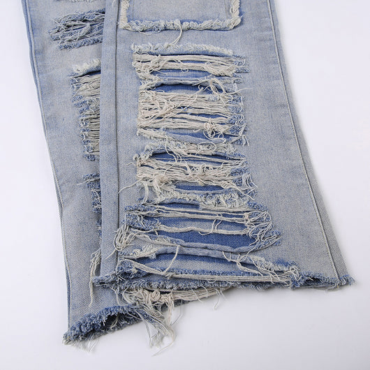 Calentador de Piernas Denim Rotos con Diseño de Personalidad para Mujer - Image 13