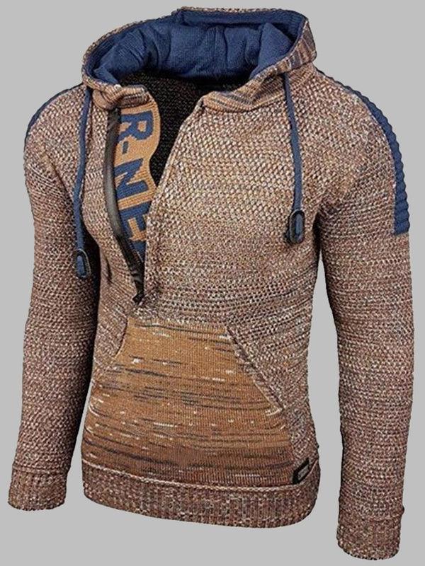 Suéter Hoodie Multicolor con Capucha - Pullover Cálido de Manga Larga