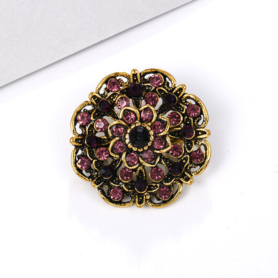 Broche de Aleación con Cristales de Fantasía Pequeño - Image 59