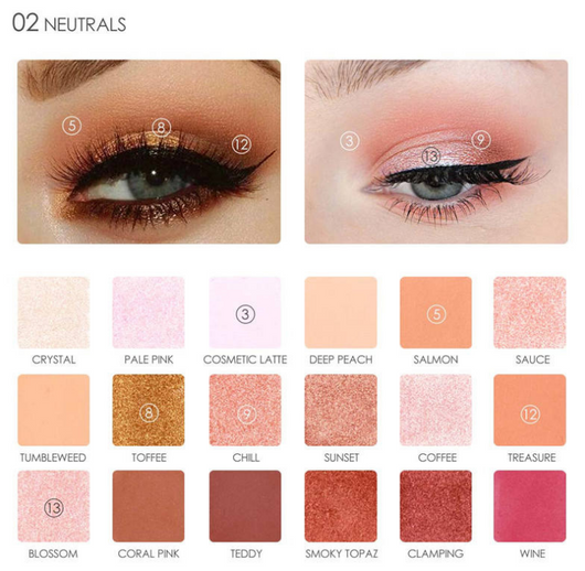 Paleta de Sombras Focallure Pro - 18 Colores Brillante y Mate - Image 16