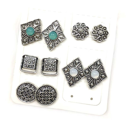 Juego de 5 Pares de Aretes Versátiles - Image 3