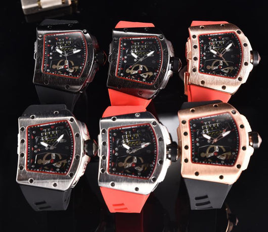 Reloj de Pulsera Cuarzo Diseño Calavera con Correa de Silicona