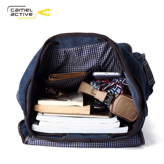 Mochila de Viaje Camel Activa - Estilo Retro Casual para Hombres - Image 4