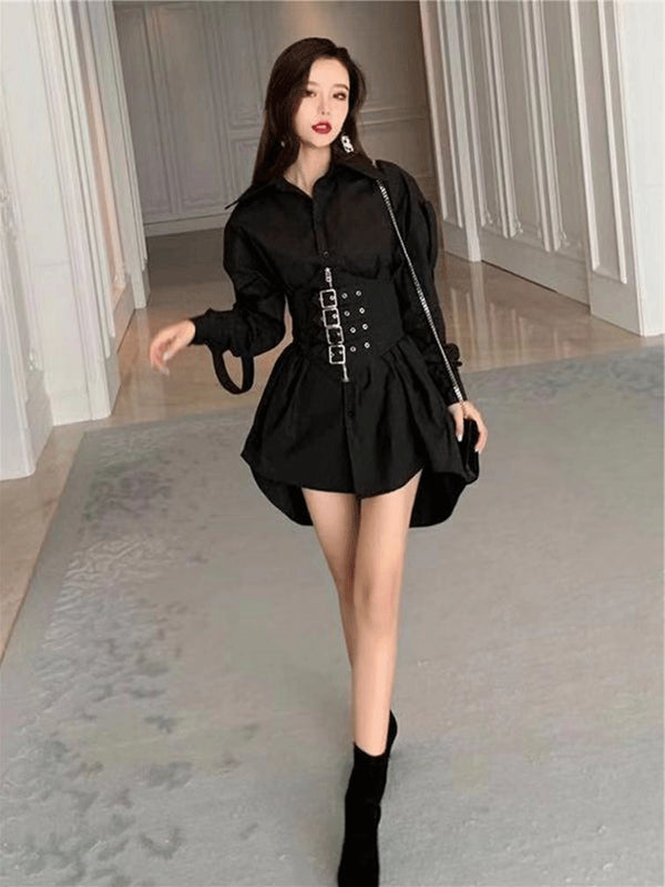 Blusa Larga Entallada para Mujer - Diseño Primavera con Detalle de Corazón