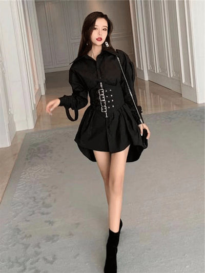 Blusa Larga Entallada para Mujer - Diseño Primavera con Detalle de Corazón