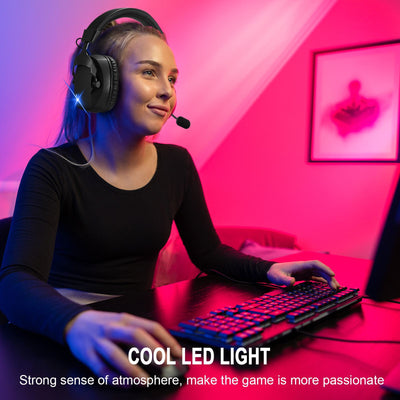 Auriculares Inalámbricos Bluetooth 24g con RGB y Micrófono Enchufable - Image 19