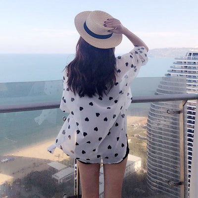 Cardigan Impreso de Protección Solar para Playa - Ropa Ligera de Verano - Image 21