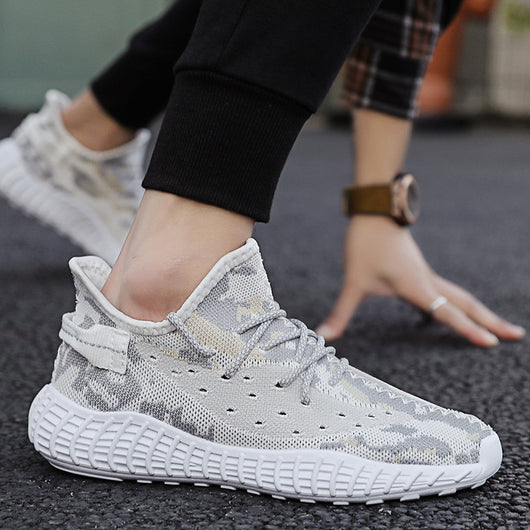 Zapatillas Deportivas Plataforma Baja con Tejido Volador - Cordones - Image 9