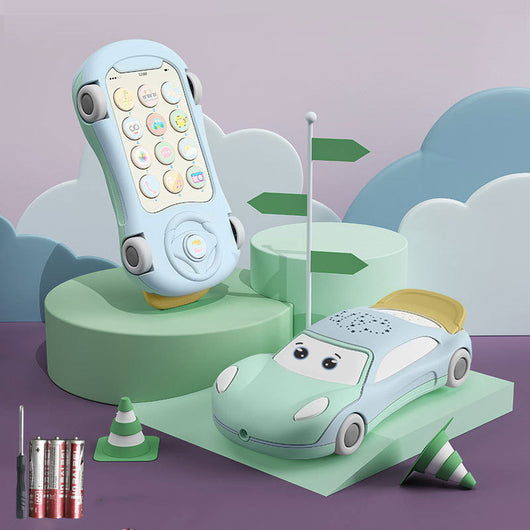 Teléfono Juguete Bebé con Proyector Luminoso y Auto Educativo - Image 12