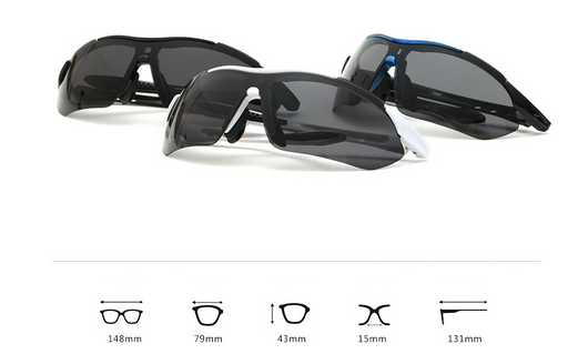 Gafas de Ciclismo Polarizadas Antibruma Protección Total - Image 4