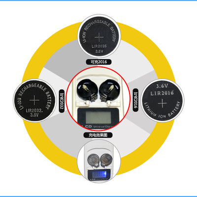 Cargador Inteligente LCD para Baterías de Botón 3.6V Recargables - Image 2