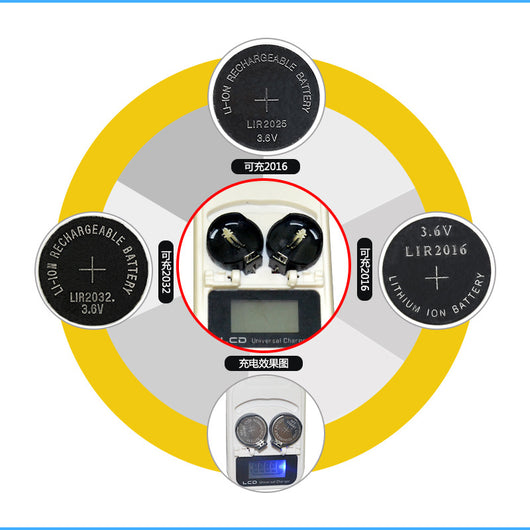 Cargador Inteligente LCD para Baterías de Botón 3.6V Recargables - Image 2