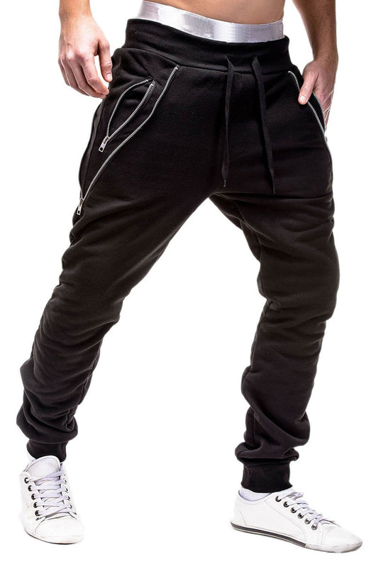 Pantalones deportivos holgados con detalles de cremallera - Image 2