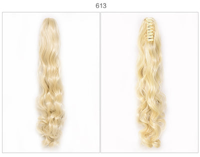 Coleta Postiza Rizada con Pinza de Garra - Extensión de Cabello Instantáneo - Image 4