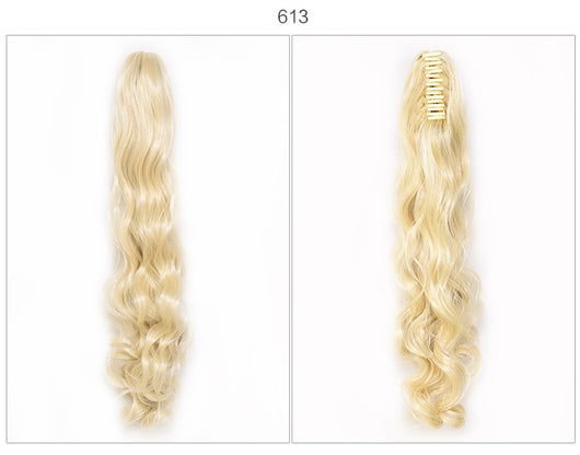 Coleta Postiza Rizada con Pinza de Garra - Extensión de Cabello Instantáneo - Image 4