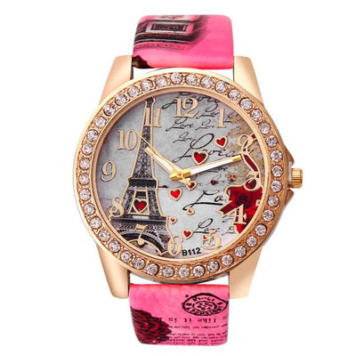 Reloj de Pulsera Vintage París Torre Eiffel para Mujer - Cuarzo Casual - Image 9