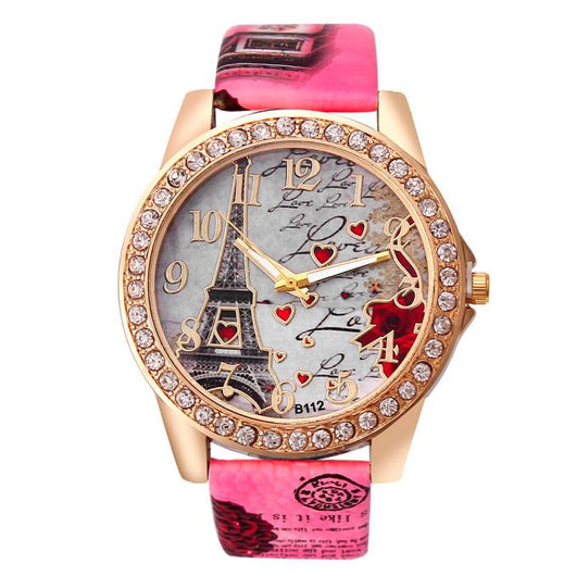 Reloj de Pulsera Vintage París Torre Eiffel para Mujer - Cuarzo Casual - Image 9