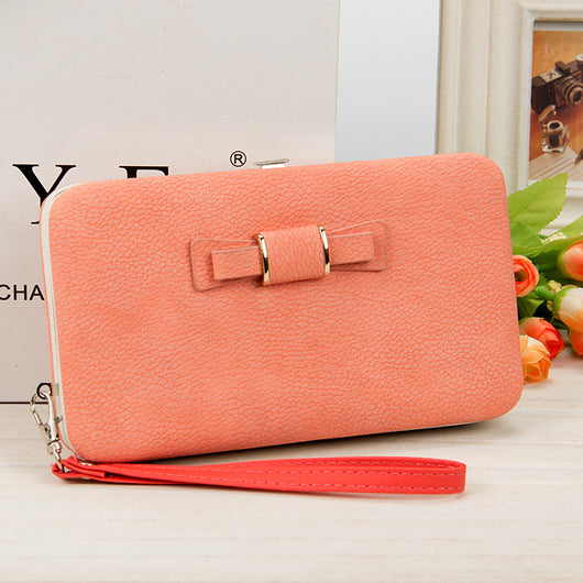Billetera Larga Coreana para Mujer con Lazo Mariposa - Cartera Trendy de Moda - Image 12