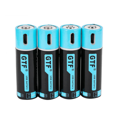 Batería Recargable AA 1500mAh USB - Carga Rápida 1.5V