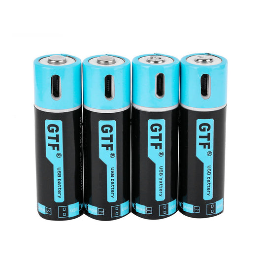 Batería Recargable AA 1500mAh USB - Carga Rápida 1.5V