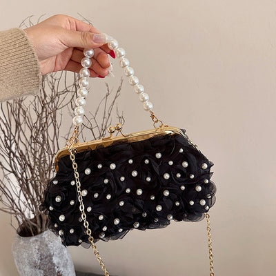 Bolso Tipo Shell con Broche Floral para Cenas Elegantes - Image 3