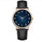 Reloj Unisex Dial Azul Oscuro con Numerales Árabes y Caja Dorada