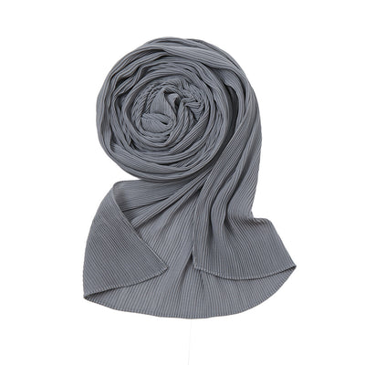 Pañuelo Plisado de Gasa Perlada - Chal Protector Solar para Mujer - Image 25