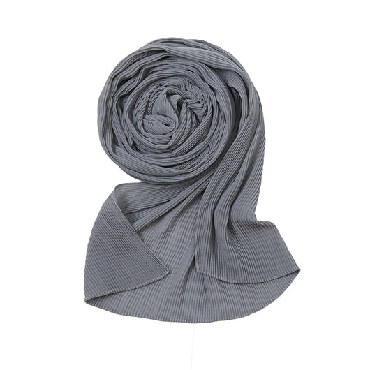 Pañuelo Plisado de Gasa Perlada - Chal Protector Solar para Mujer - Image 25