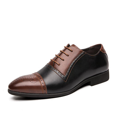 Zapatos de Negocios Brock Tallaje Grande con Tallado Artesanal en Cuero - Image 7