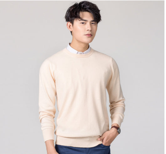 Suéter Holgado de Lana para Hombre - Pullover Casual de Color Sólido - Image 16