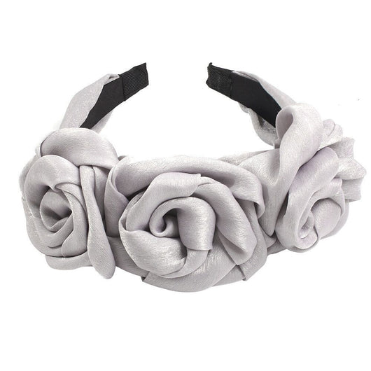Diadema de Flores Grandes en Color Sólido - Diseño Floral Dulce - Image 8