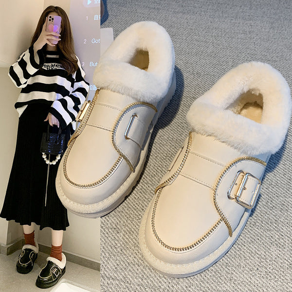 Botas de Nieve Forradas en Piel para Mujer