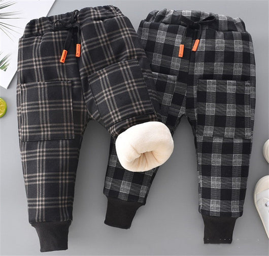 Pantalones Cálidos Acolchados de Felpa para Niña - Image 5