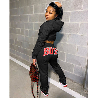 Conjunto Deportivo Mujer con Estampado - Sudadera y Pantalón - Image 10