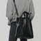 Bolsa Cruzada Hombre Estilo Casual - Capacidad Grande en Cuero PU