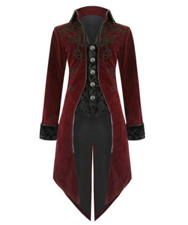 Abrigo Punk Largo Vintage para Hombre - Image 12