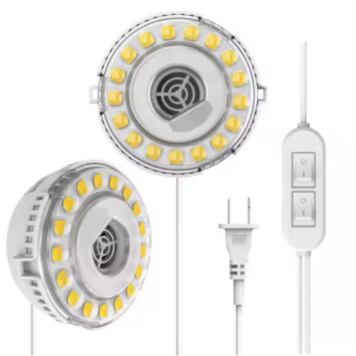 Lámpara de Crecimiento LED Dual Espectro Completo con Temporizador