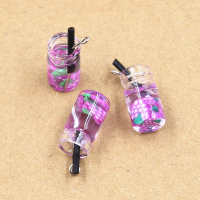 Botella de Cristal con Accesorios de Joyería DIY - Llavero Colgante - Image 18